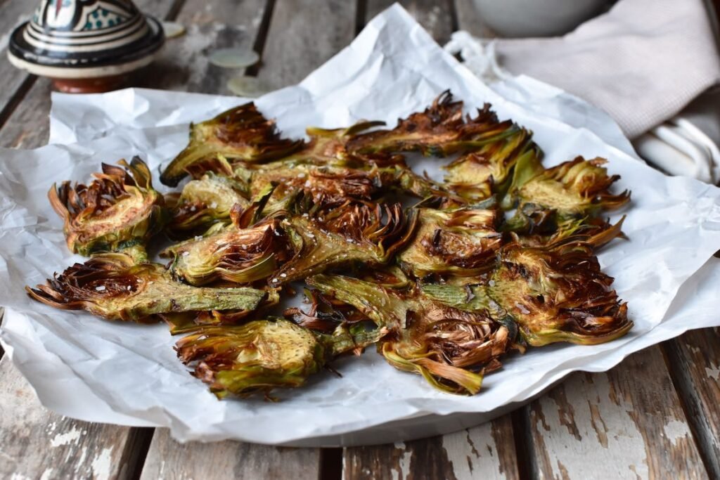 Healthy Crispy Roasted Artichokes