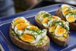 Easy Egg Salad Tartines with Herbs