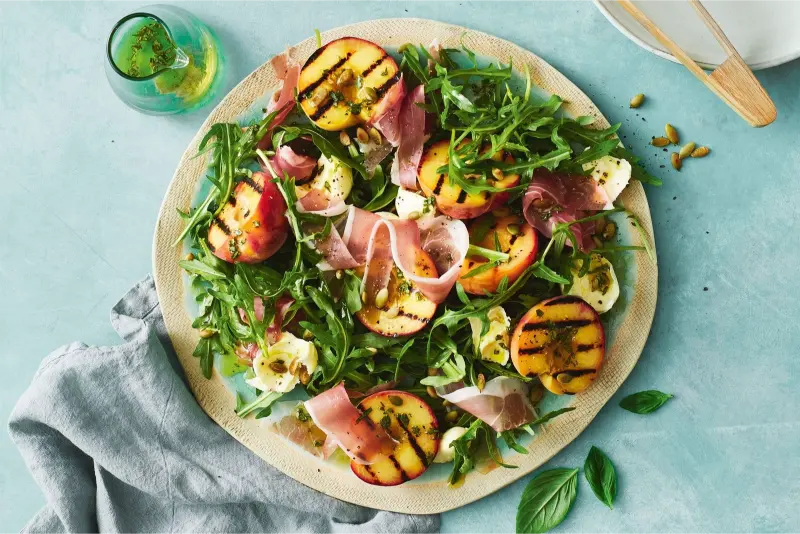 Grilled Prosciutto Peach Salad recipe: International Summer Recipes​