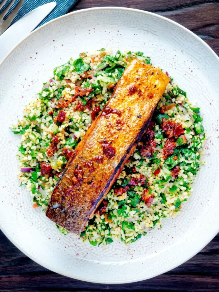 Salmon with Harissa