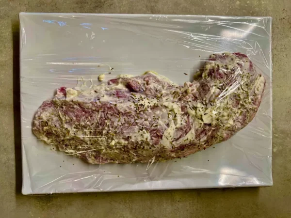 Wrapped marinaded tenderloin