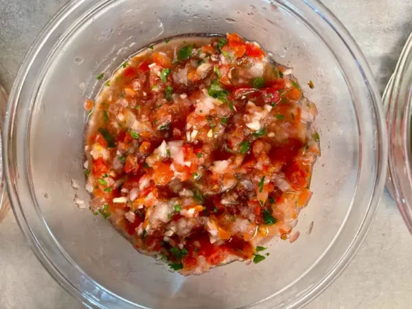 Pull-String Pico De gallo: Final product