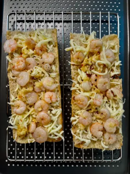 Precooked Garlic shrimp scampi