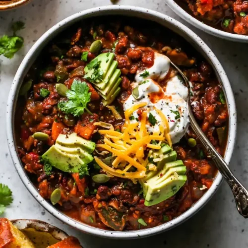 Spicy Sweet Potato & Black Bean Chili recipe