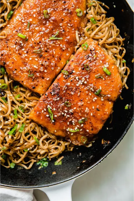 Spicy Ramen with Chili Salmon