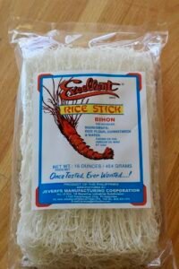 Pancit - Filipino Rice Noodles. bihon noodles